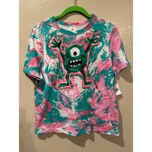 NWT Disney Parks Pixar Monsters Inc Mike Wazowski Abstract Art Kids XL Adult S/M